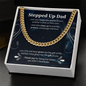 Gift to My Stepped Up Dad Necklace for Stepped Up Dad Stepfather, Thank You for Everything My Step Dad Fathers Day Cards, Father's Day Necklace, Gifts for Step Dads On Father S Day - Beauty Belliss
