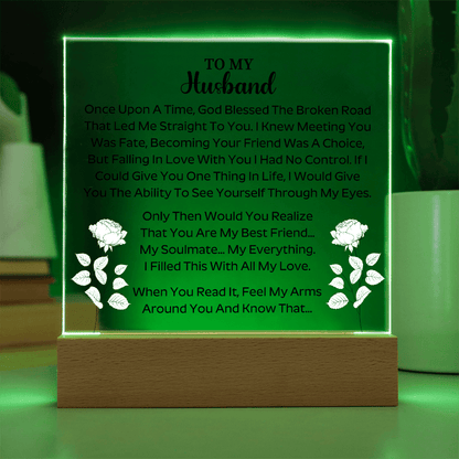 birthday acrylic plaque gift for husband to make him feel cherished
