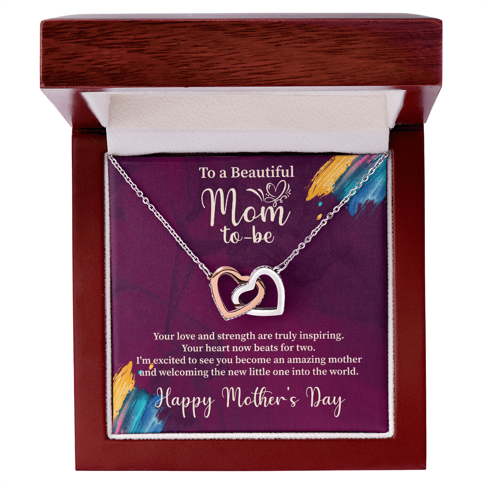 sentimental necklace gift for expecting mom