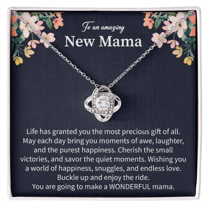 Giftsignature necklace gifted to a new mom to celebrate her first motherhood journey