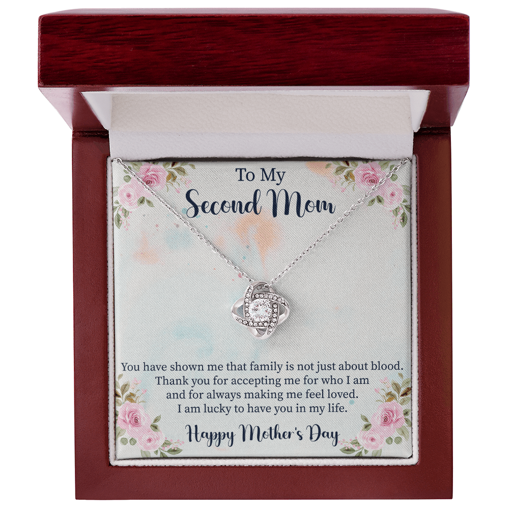 second mom necklace gift box packaging
