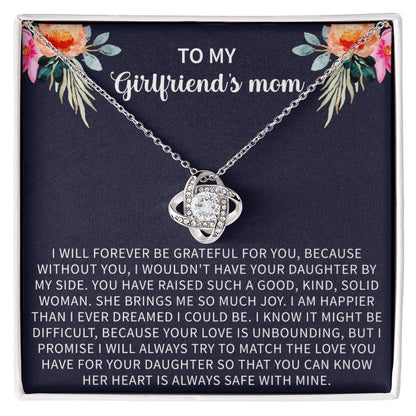 Girlfriend's Mom Necklace, Gifts for My Girlfriends Mom, Mother's Day Jewelry Birthday Gift - Beauty Belliss