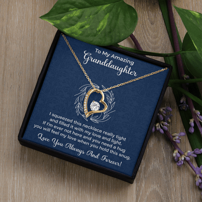 Granddaughter Necklace - Gift from Grandma, Grandpa - Christmas, Birthday, Graduation, Valentines Gifts - Beauty Belliss