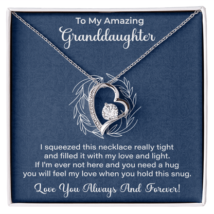 Granddaughter Necklace - Gift from Grandma, Grandpa - Christmas, Birthday, Graduation, Valentines Gifts - Beauty Belliss