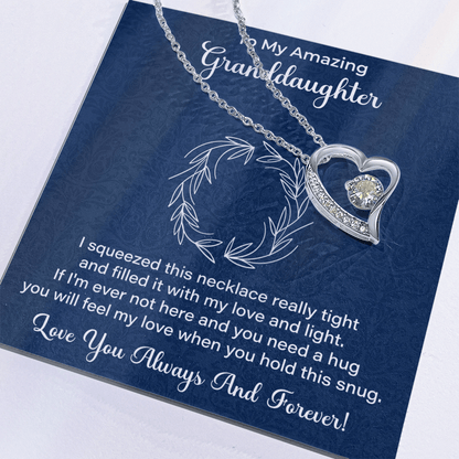 Granddaughter Necklace - Gift from Grandma, Grandpa - Christmas, Birthday, Graduation, Valentines Gifts - Beauty Belliss
