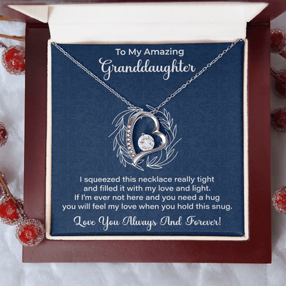 Granddaughter Necklace - Gift from Grandma, Grandpa - Christmas, Birthday, Graduation, Valentines Gifts - Beauty Belliss