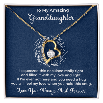 Granddaughter Necklace - Gift from Grandma, Grandpa - Christmas, Birthday, Graduation, Valentines Gifts - Beauty Belliss