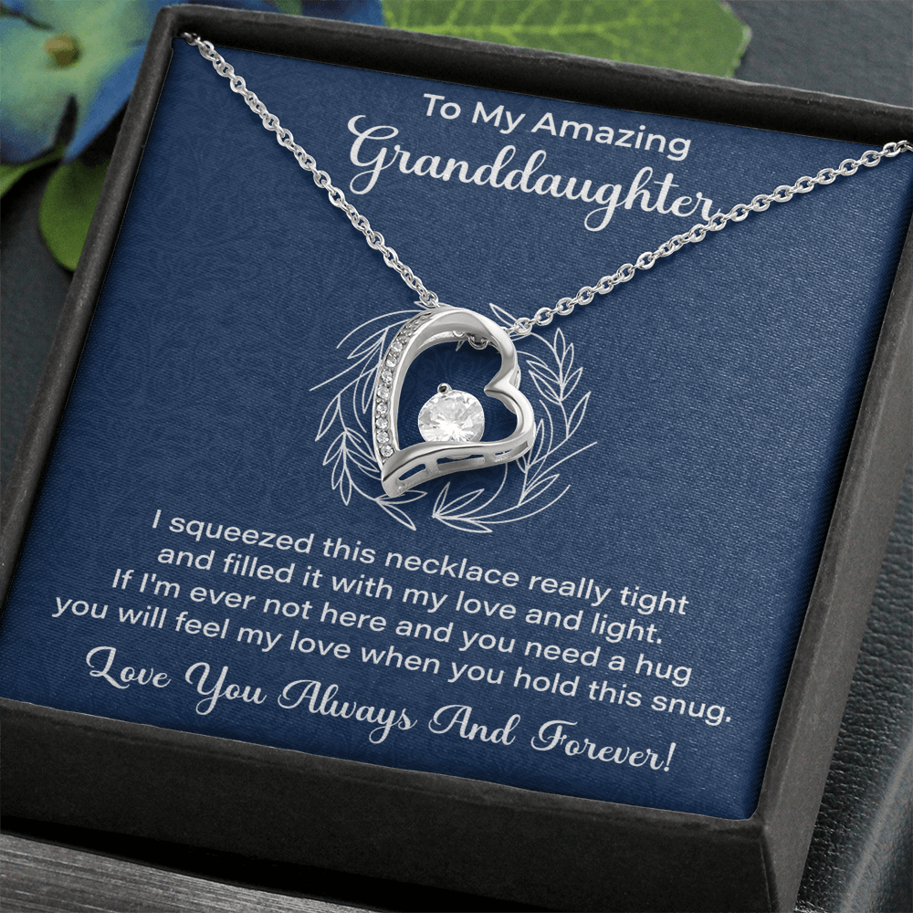 Granddaughter Necklace - Gift from Grandma, Grandpa - Christmas, Birthday, Graduation, Valentines Gifts - Beauty Belliss