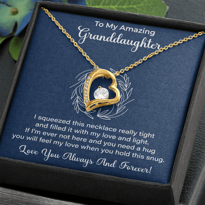 Granddaughter Necklace - Gift from Grandma, Grandpa - Christmas, Birthday, Graduation, Valentines Gifts - Beauty Belliss