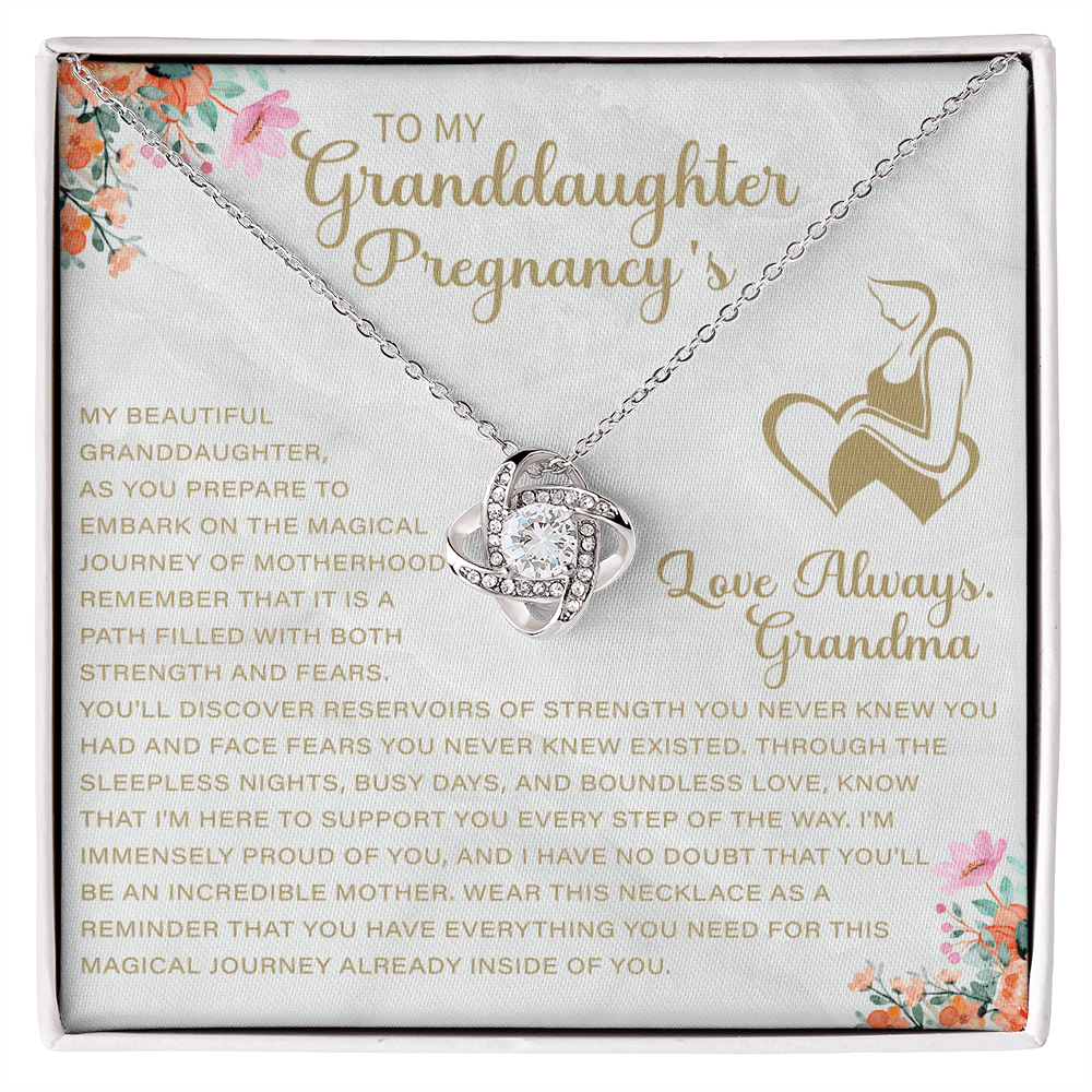 Granddaughter Pregnancy Gift For pregnancy necklace gift for granddaughter celebrating her journey to motherhood
