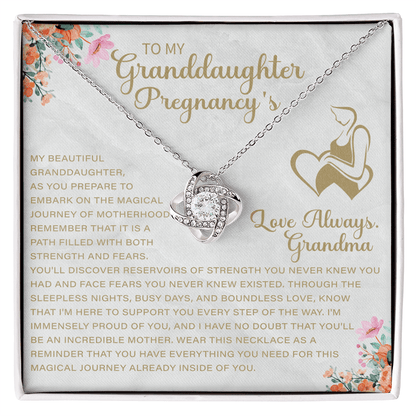 Granddaughter Pregnancy Gift For pregnancy necklace gift for granddaughter celebrating her journey to motherhood