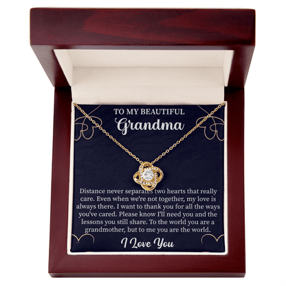 grandmother necklace presented in a premium gift box ready for a heartfelt surprise