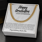 Happy Graduation Best Graduation Gifts for Him, Cuban Chain Necklace for Him on Graduation Day, High School/ College Graduation Gifts for Boy - Beauty Belliss