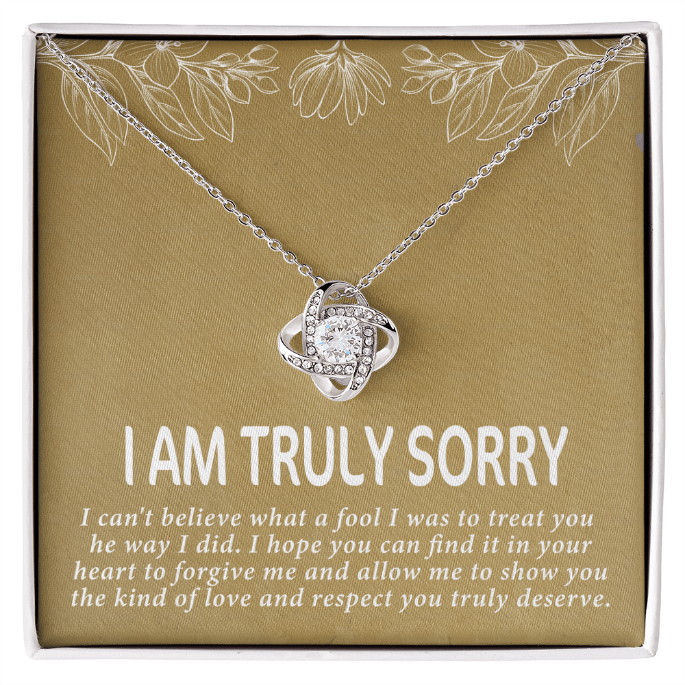 I am truly sorry Love Knot Necklace - Beauty Belliss