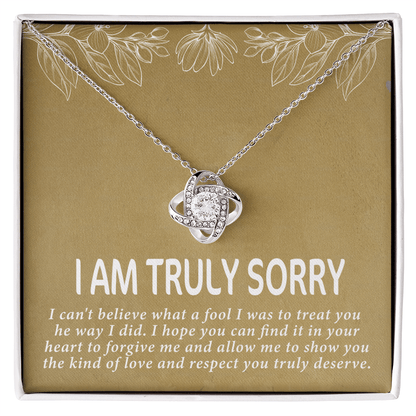I am truly sorry Love Knot Necklace - Beauty Belliss