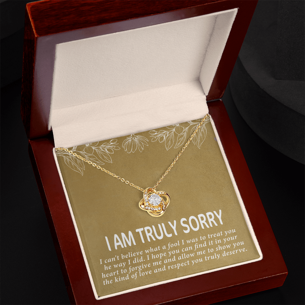 I am truly sorry Love Knot Necklace - Beauty Belliss