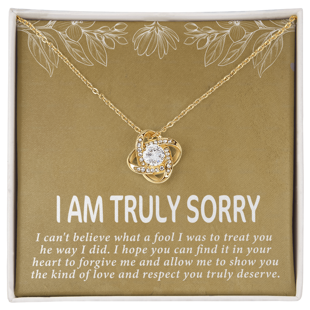 I am truly sorry Love Knot Necklace - Beauty Belliss