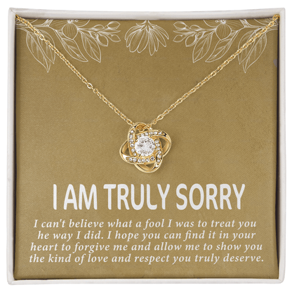 I am truly sorry Love Knot Necklace - Beauty Belliss
