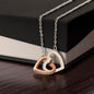 Interlocking Hearts Necklace - Beauty Belliss