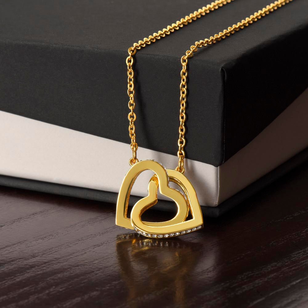 Interlocking Hearts Necklace - Beauty Belliss