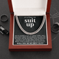 IT'S TIME TO SUIT UP WILL YOU BE MY BEST MAN CUBAN LINK CHAIN - Beauty Belliss