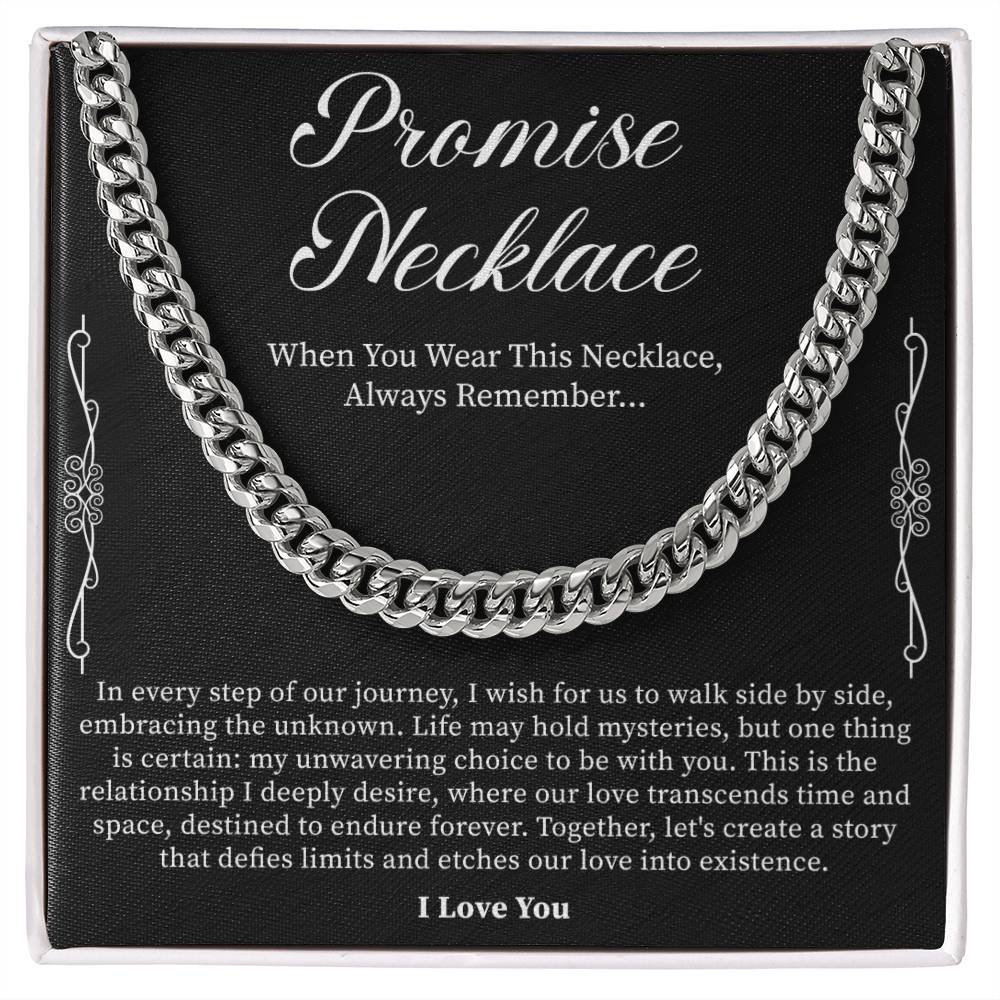 promise necklace gift for men symbolizing loyalty commitment and love