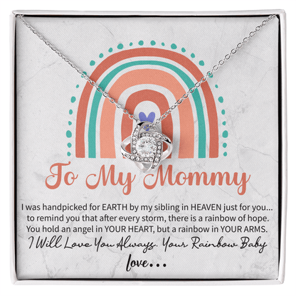 love knot necklace gift for mommy expressing love, care, and appreciation