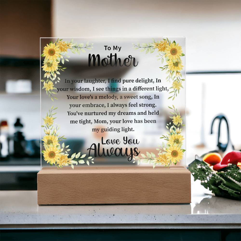 mother Acrylic Square Plaque - Beauty Belliss