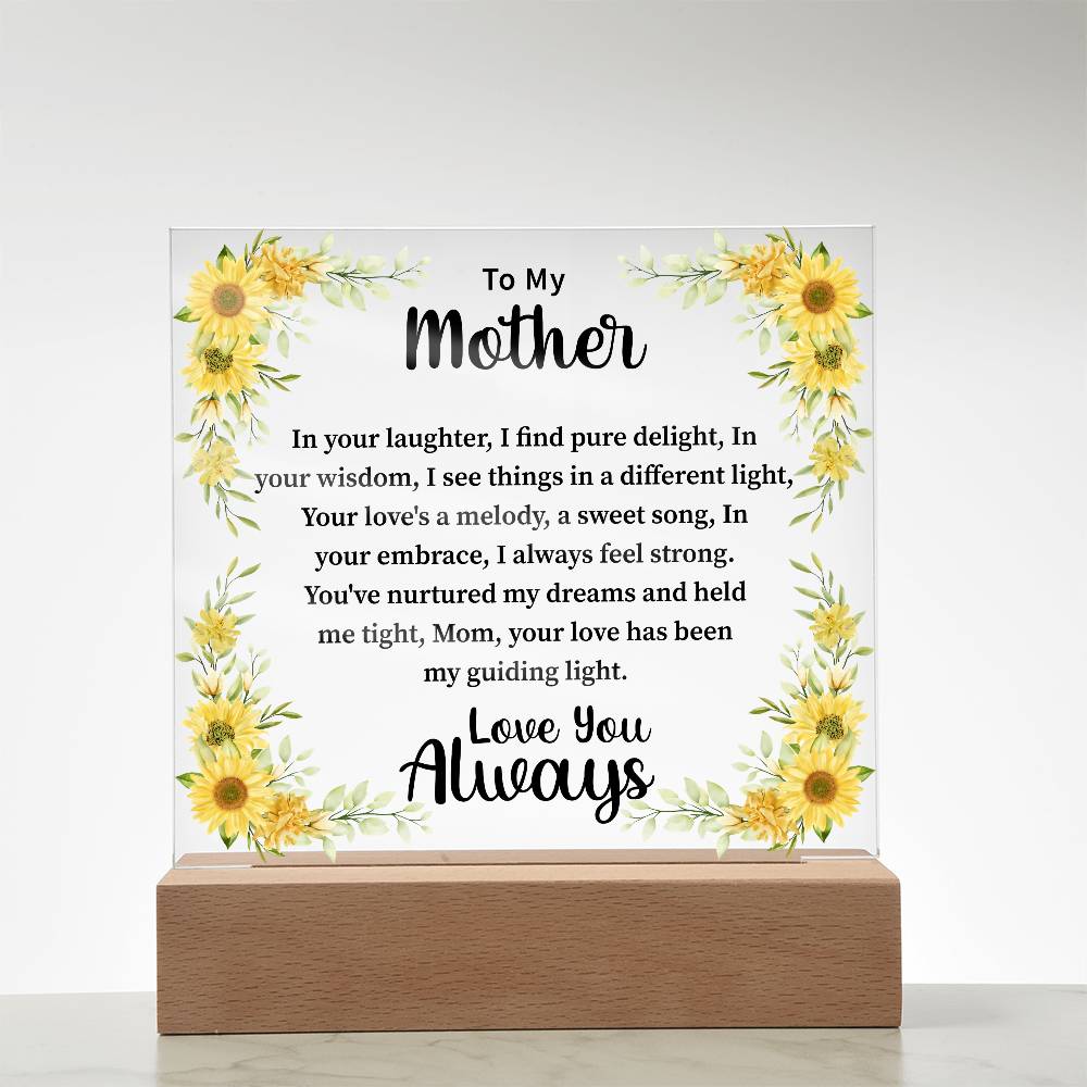 mother Acrylic Square Plaque - Beauty Belliss