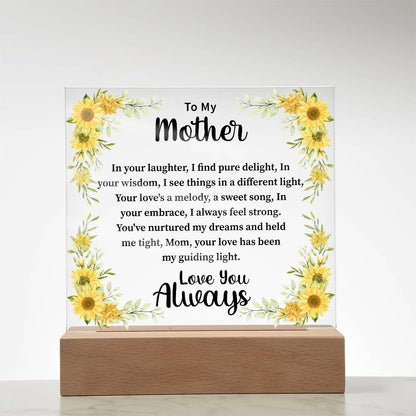 mother Acrylic Square Plaque - Beauty Belliss