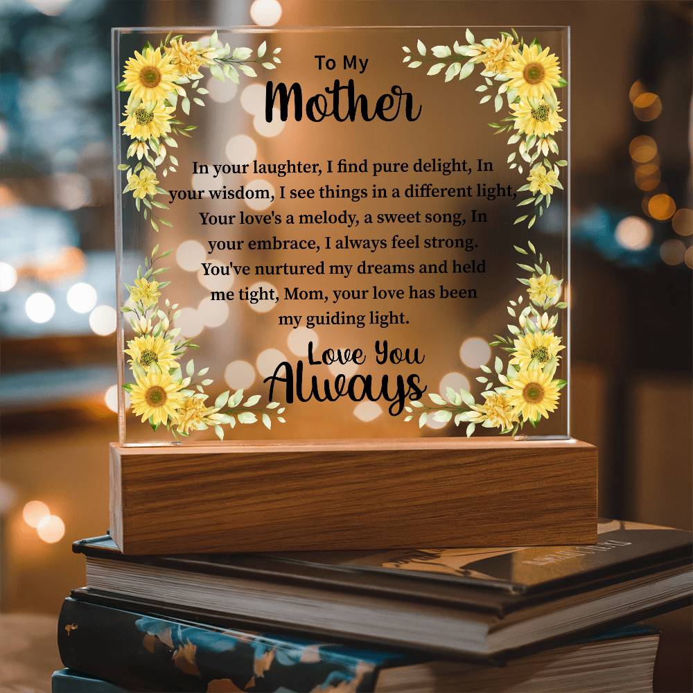 mother Acrylic Square Plaque - Beauty Belliss