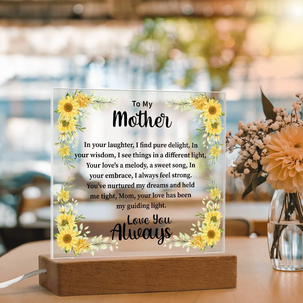 mother Acrylic Square Plaque - Beauty Belliss