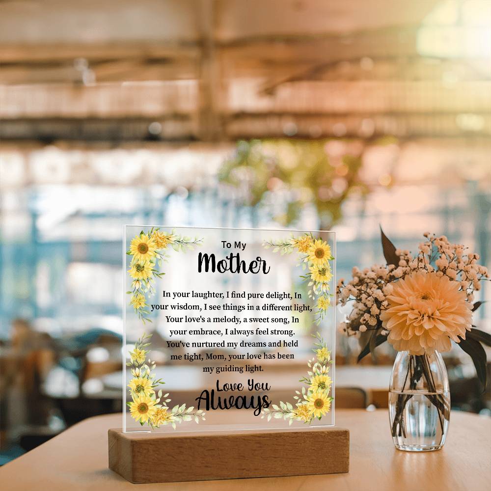 mother Acrylic Square Plaque - Beauty Belliss