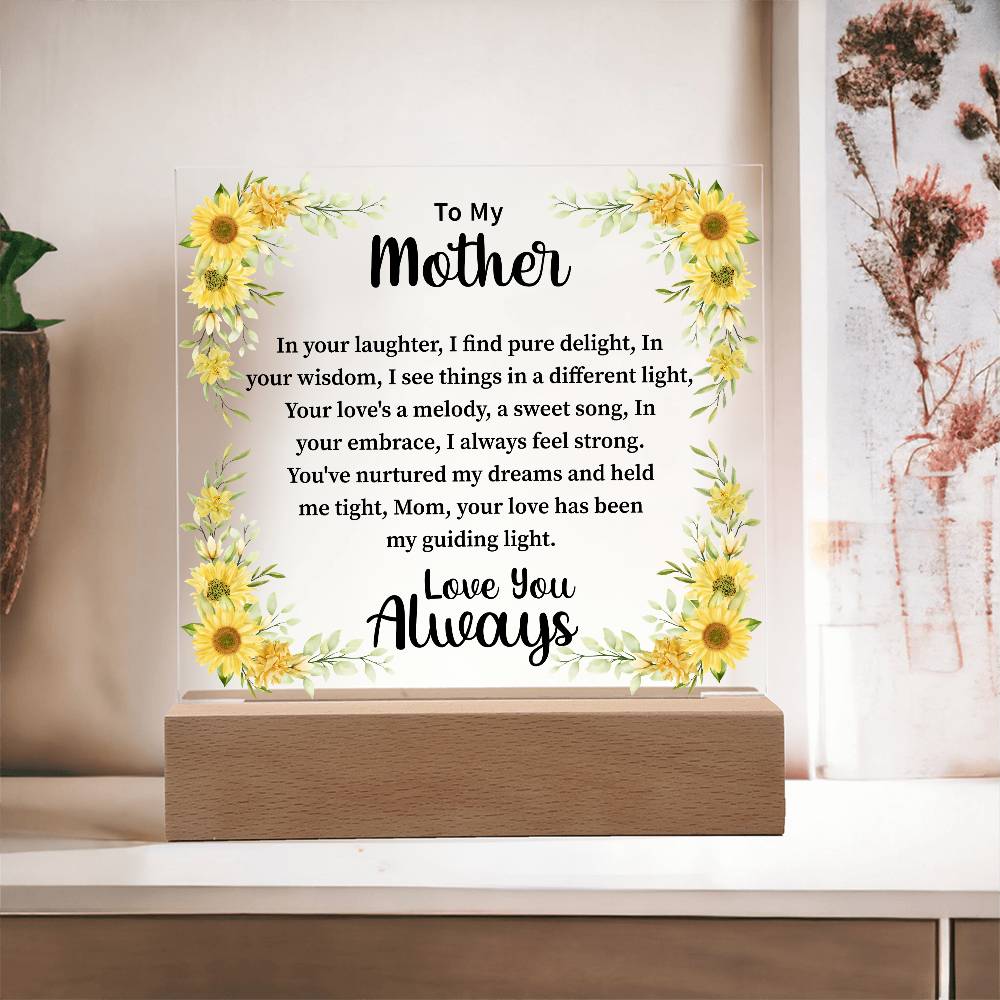 mother Acrylic Square Plaque - Beauty Belliss
