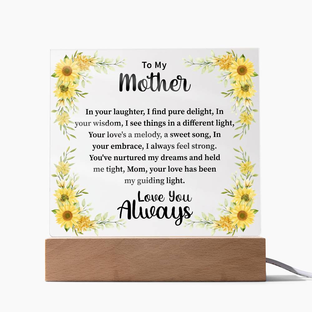 mother Acrylic Square Plaque - Beauty Belliss