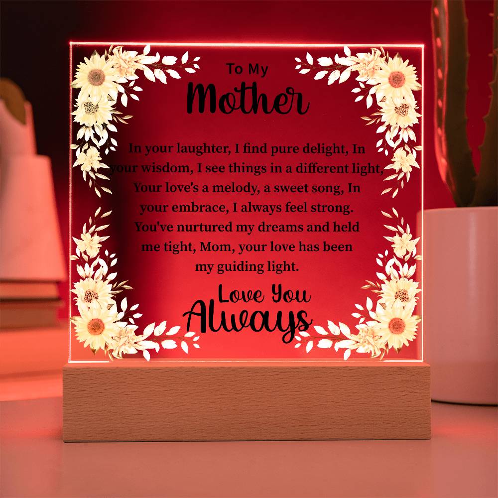 mother Acrylic Square Plaque - Beauty Belliss