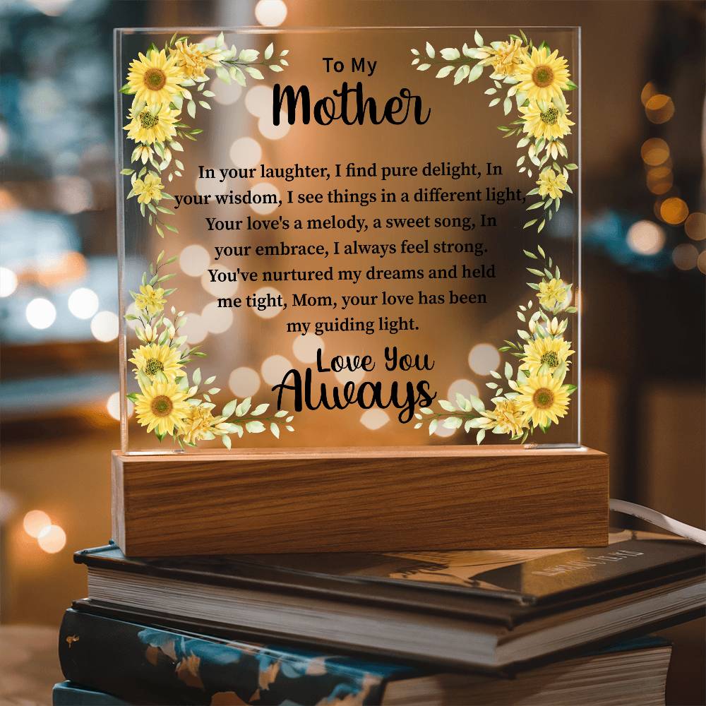 mother Acrylic Square Plaque - Beauty Belliss