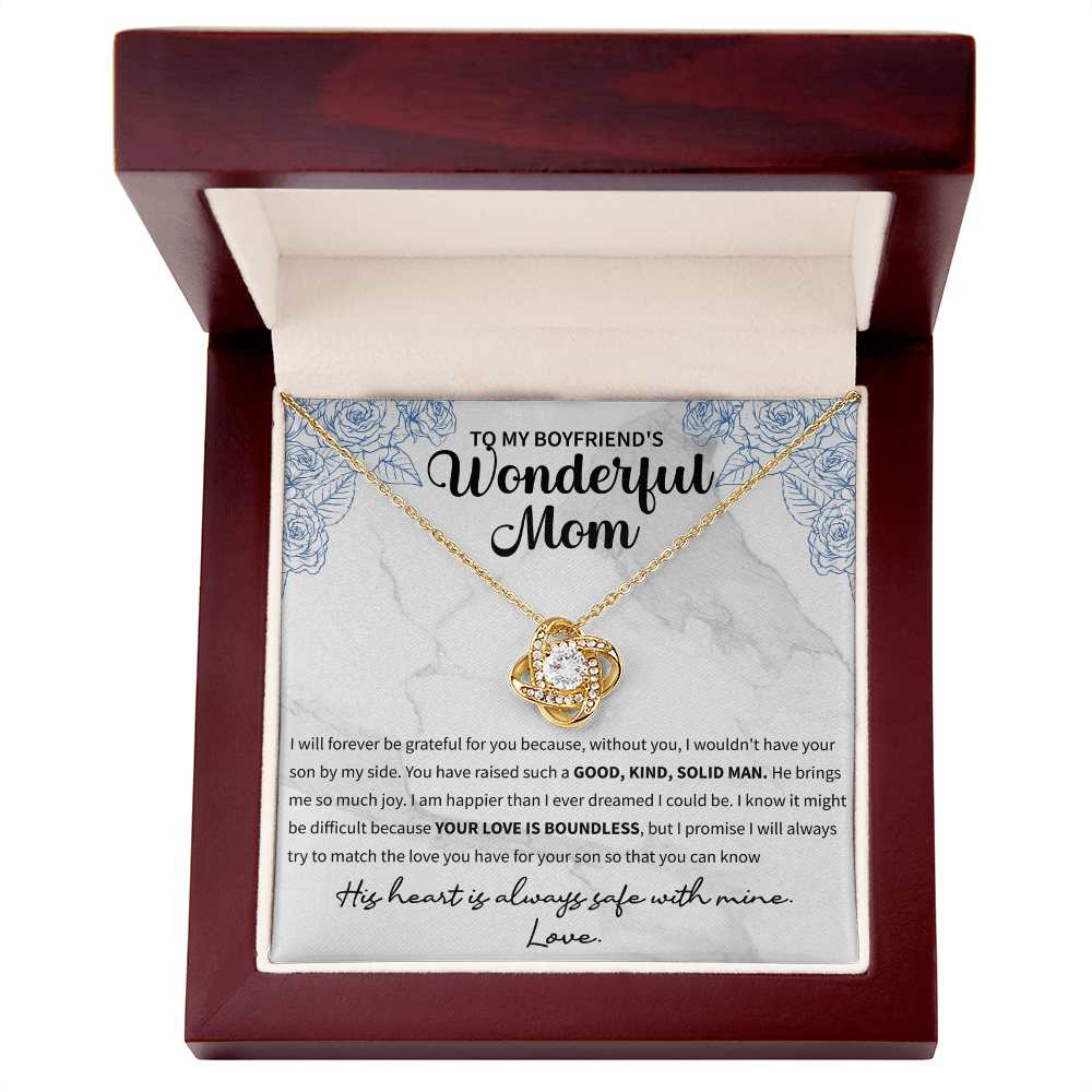 Mother’s Day necklace gift for boyfriend’s mom honoring her kindness