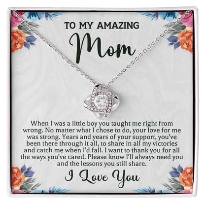 Mother's Day Necklace - To My Mom Necklace For Mother's Day Jewelry Birthday Gift - Beauty Belliss