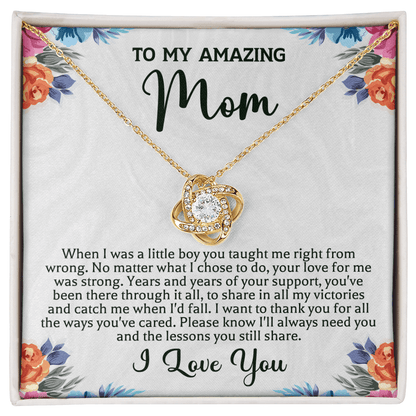 Mother's Day Necklace - To My Mom Necklace For Mother's Day Jewelry Birthday Gift - Beauty Belliss