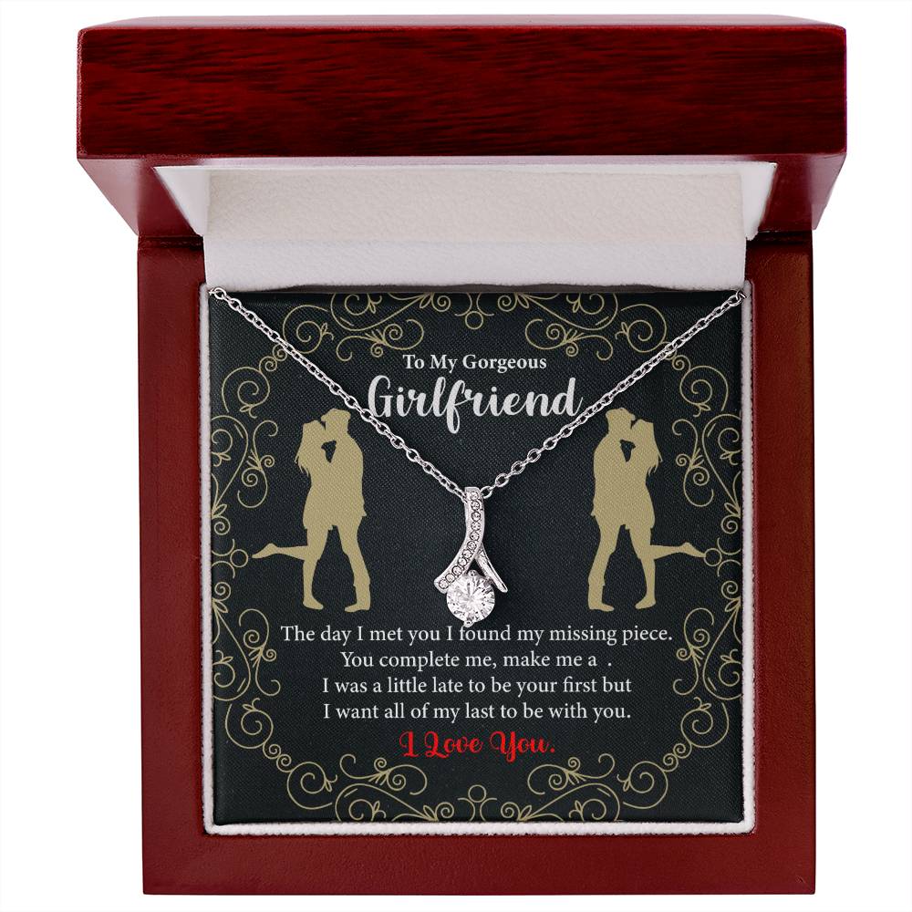 heartfelt gifting moment featuring a necklace given to a beloved girlfriend