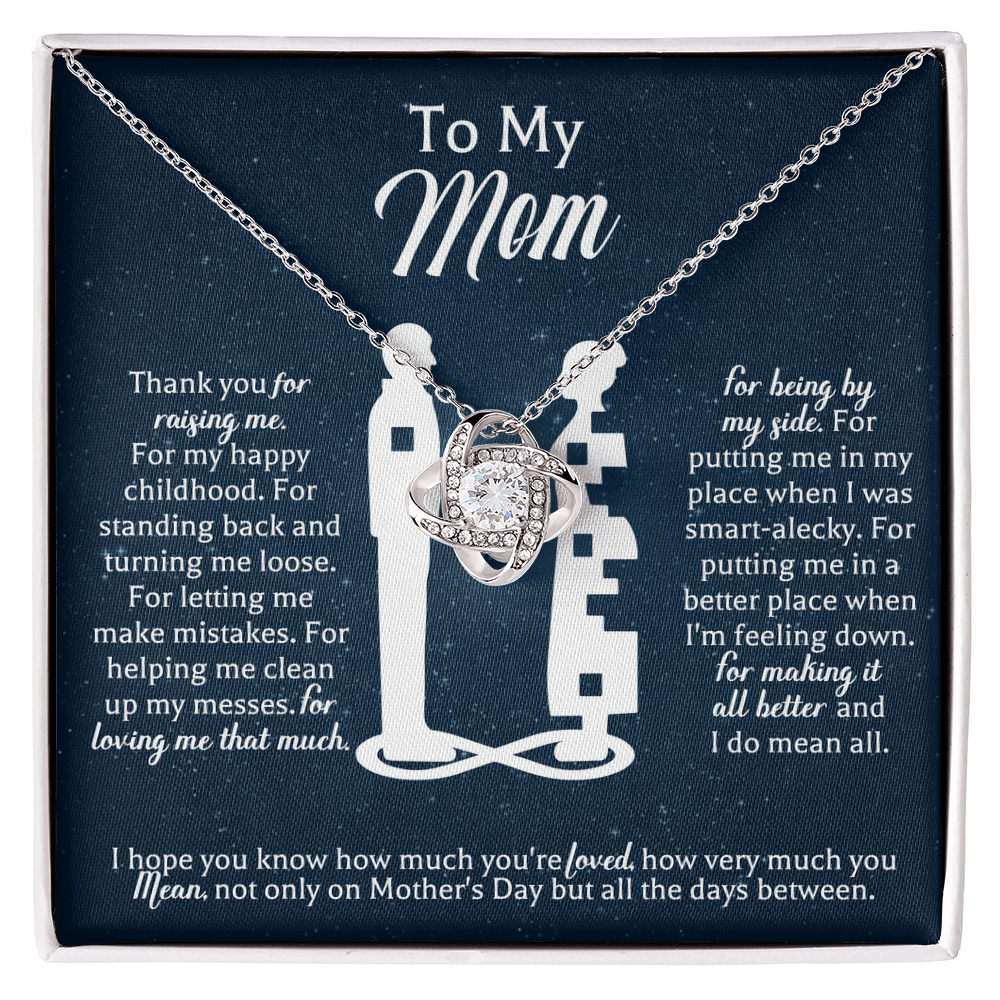 Necklace For Mom: To My Mom Presents, Mother's Day Birthday Gift Ideas From Daughter & Son - Beauty Belliss