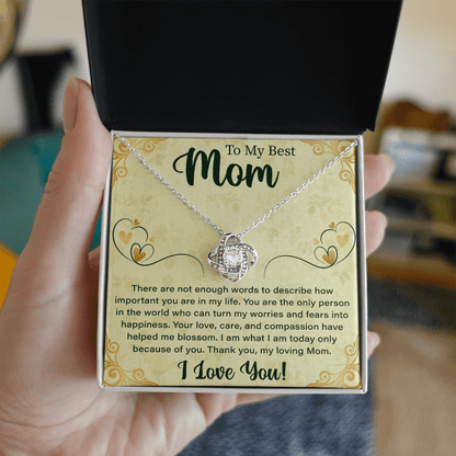 Necklace For Mom: To My Mom Presents, Mother's Day Birthday Gift Ideas From Daughter & Son - Beauty Belliss