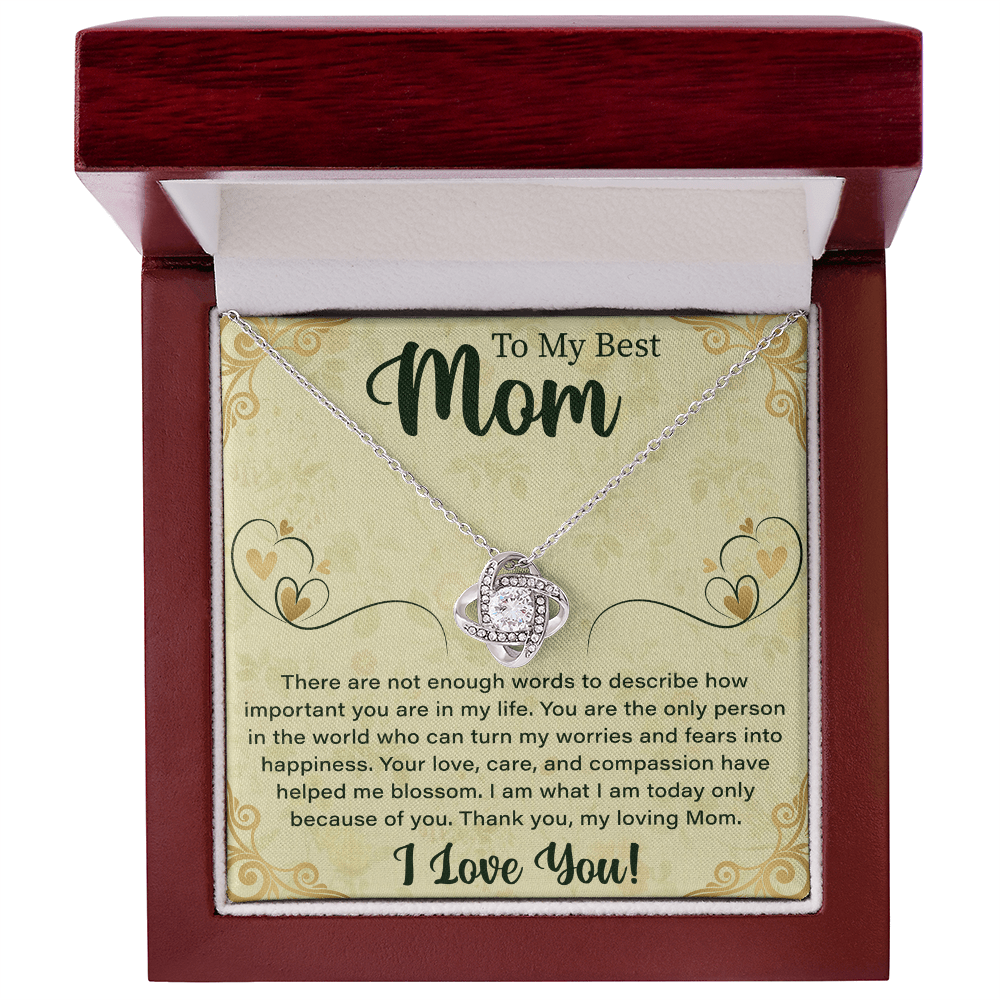 Necklace For Mom: To My Mom Presents, Mother's Day Birthday Gift Ideas From Daughter & Son - Beauty Belliss