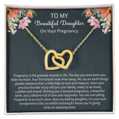 Pregnancy Gift for Daughter – First Baby Necklace from Mother, Baby Shower & New Mom Gift - Beauty Belliss