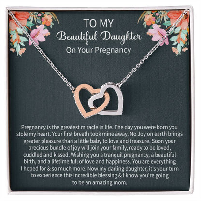 Pregnancy Gift for Daughter – First Baby Necklace from Mother, Baby Shower & New Mom Gift - Beauty Belliss