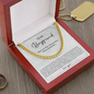 promise necklace for boyfriend presented in a gift box for a romantic surprise
