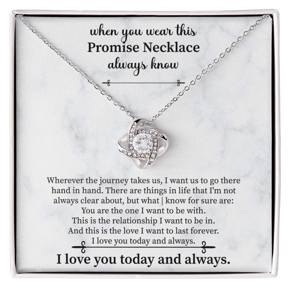 Promise Necklace for Girlfriend from Boyfriend, For Couples, Promise Necklace - Beauty Belliss