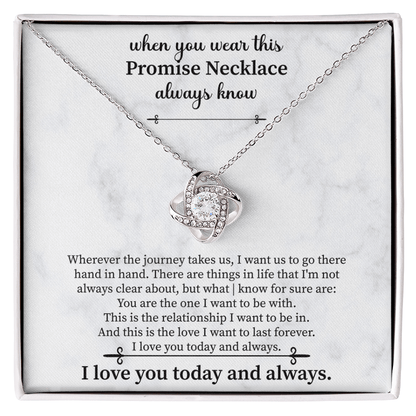 Promise Necklace for Girlfriend from Boyfriend, For Couples, Promise Necklace - Beauty Belliss
