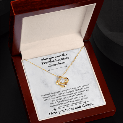 Promise Necklace for Girlfriend from Boyfriend, For Couples, Promise Necklace - Beauty Belliss